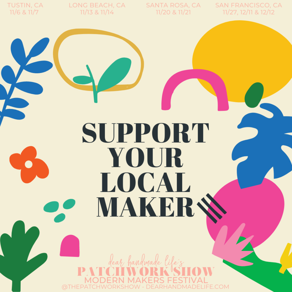 Patchwork Event Poster - Support Your local Maker